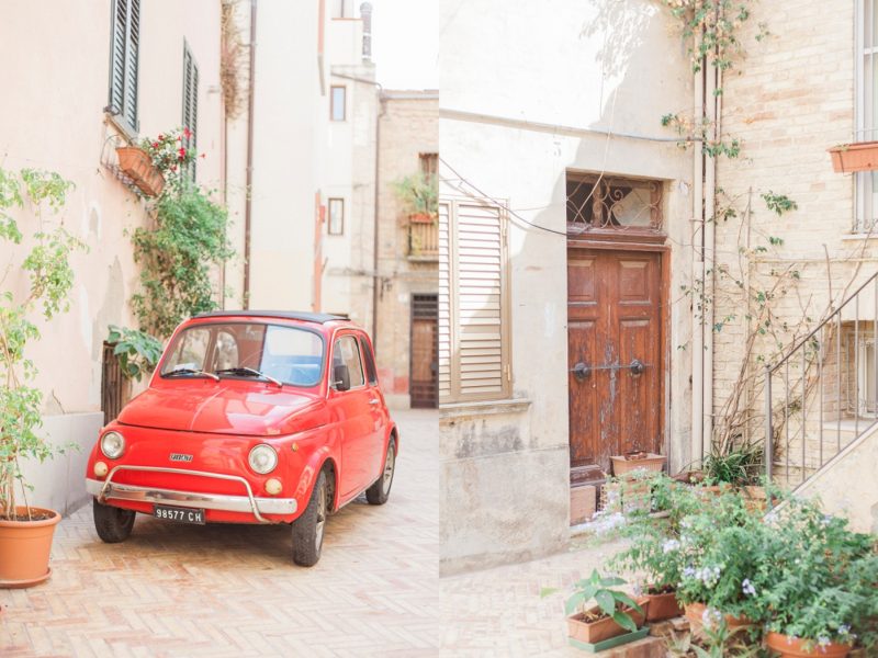 Vasto, Italy, stone, Travel, red fiat