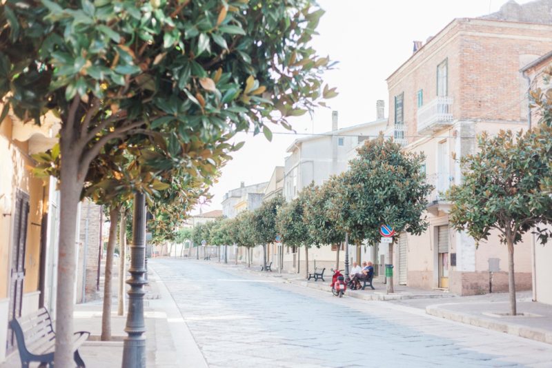 The main street of Chieuti, Italy