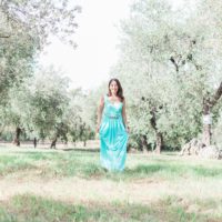 Portraits of Roberta Facchini in an Olive Grove in Italy by Maxeen Kim Photography