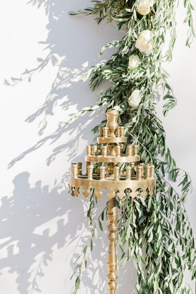 Decor for wedding ceremony in Ithaca, Greece.